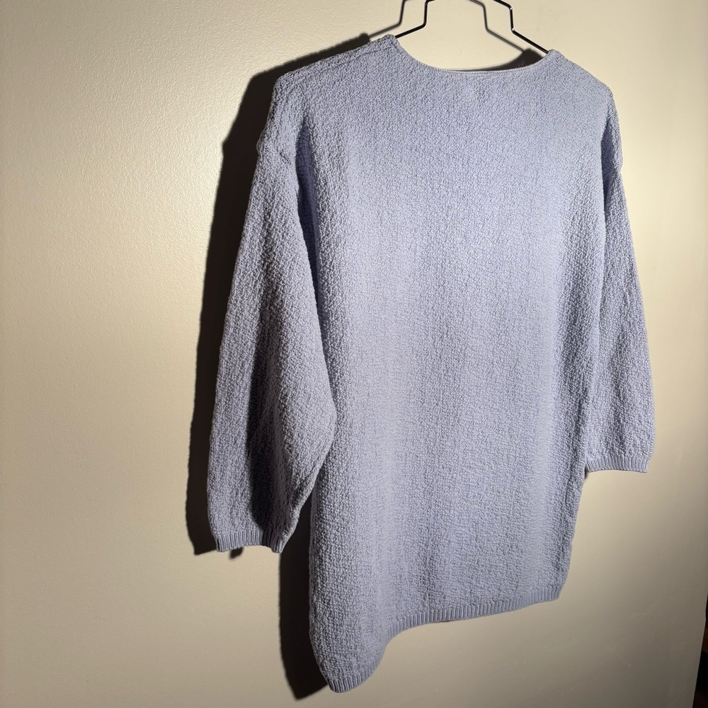 Vintage Basic Editions Light Periwinkle Cotton Sw… - image 8